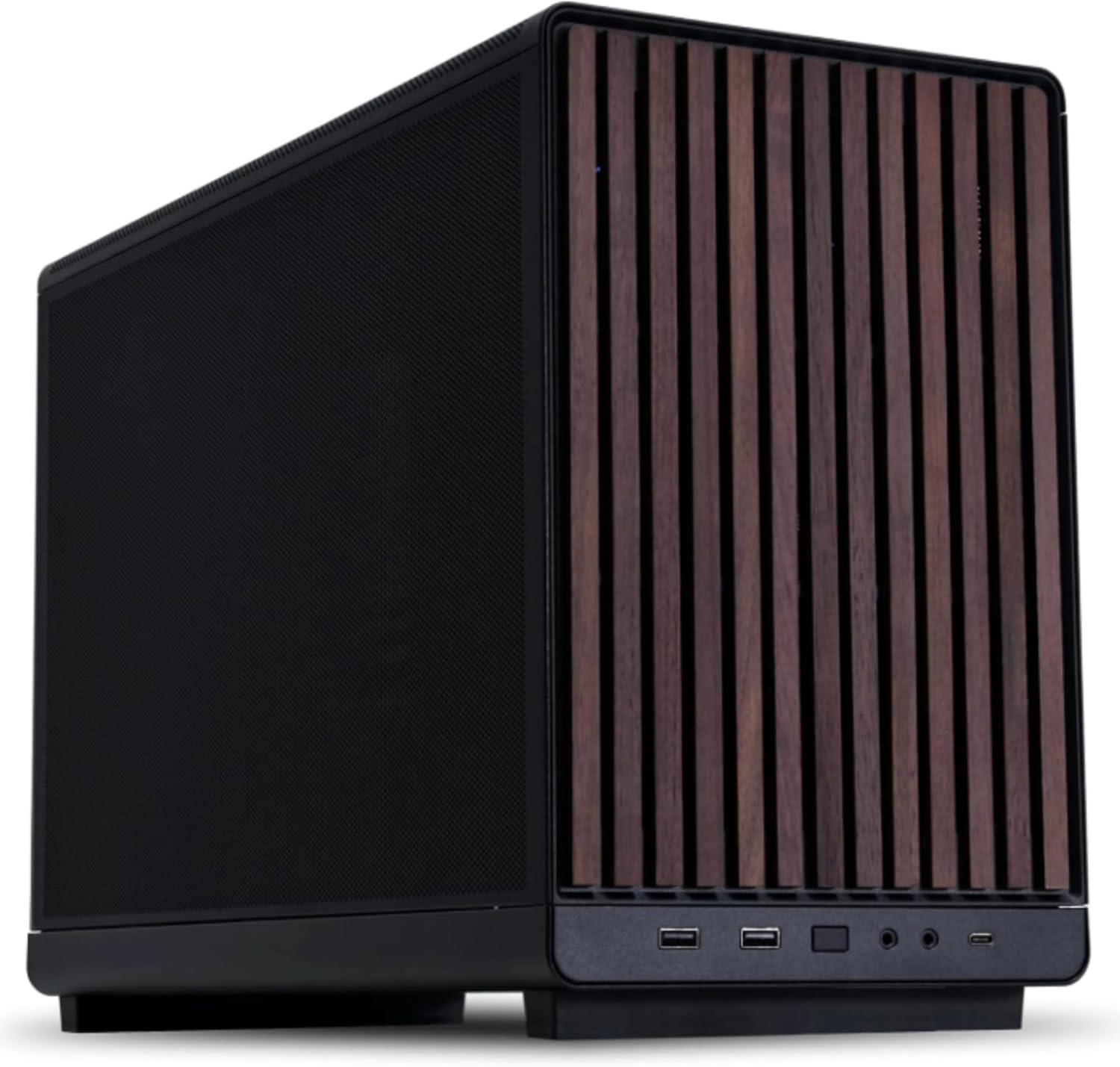 Lian Li A3-26.3L Micro Form Factor Chassis - Wood Front & Side Tempered Glass