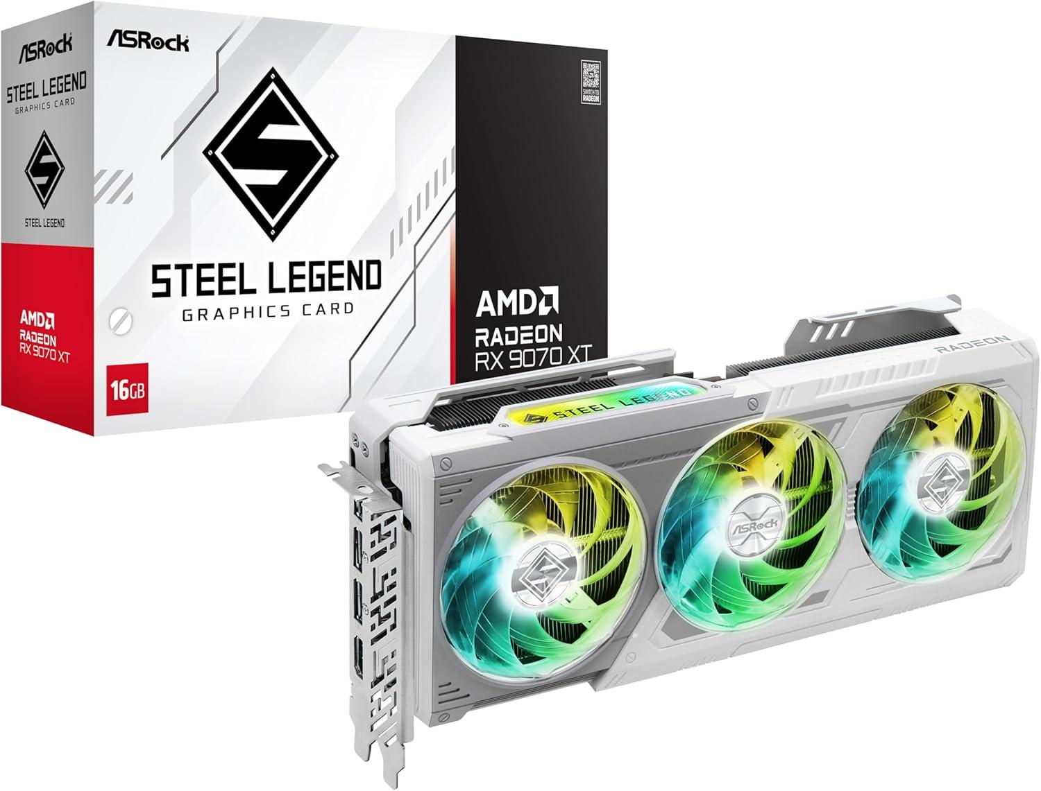 ASRock Graphics Board Steel Legend RX 9070 XT 16G Image