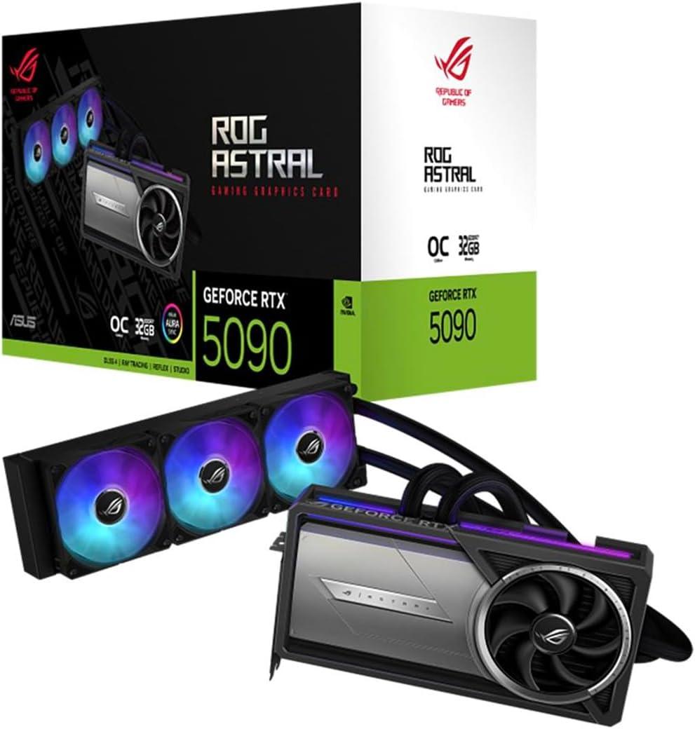 ASUS GeForce RTX 5090 Astral LC Overclocked Liquid Cooled 32GB Image