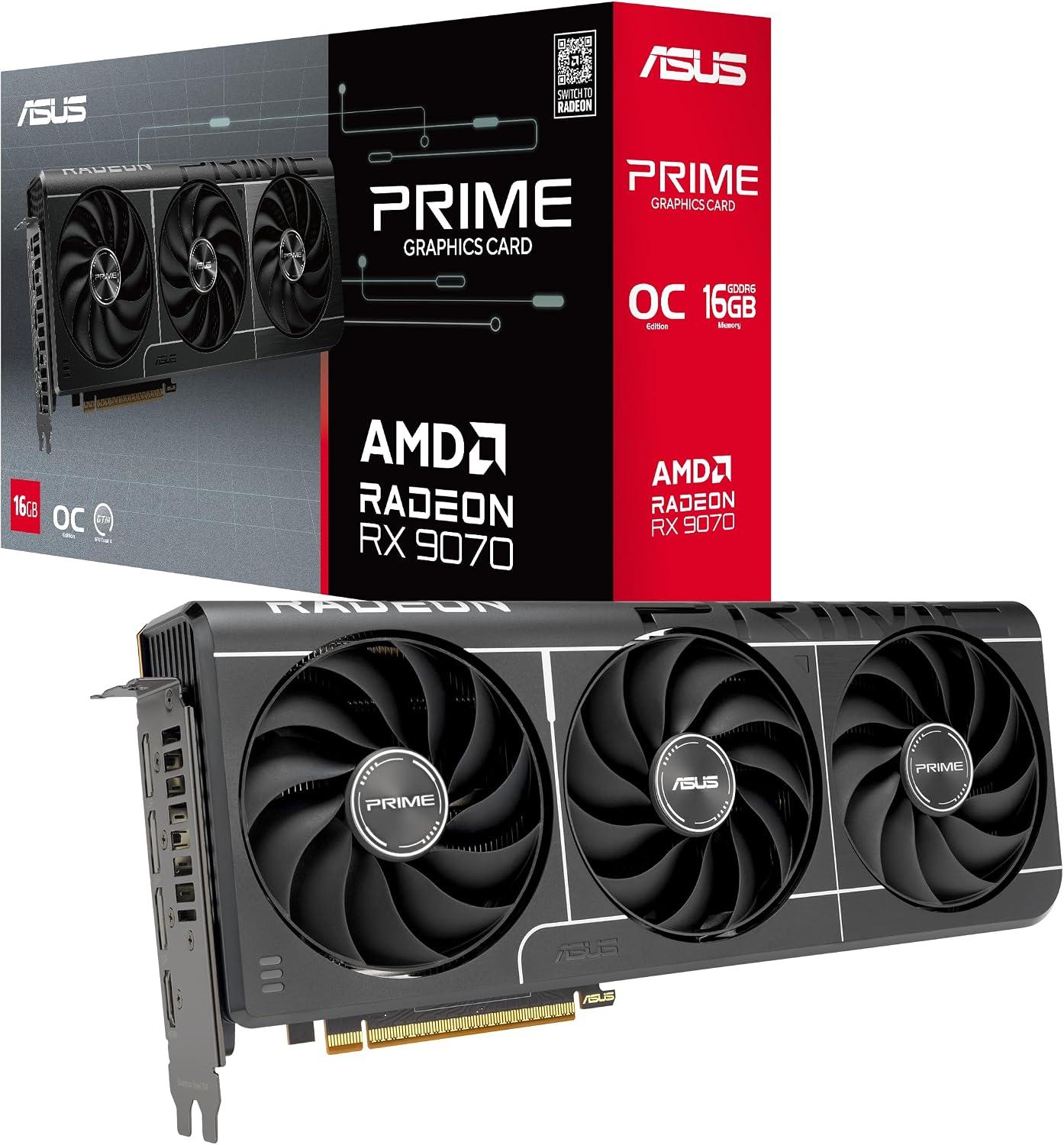 ASUS Prime Radeon RX 9070 EVO OC Edition 16GB GDDR6