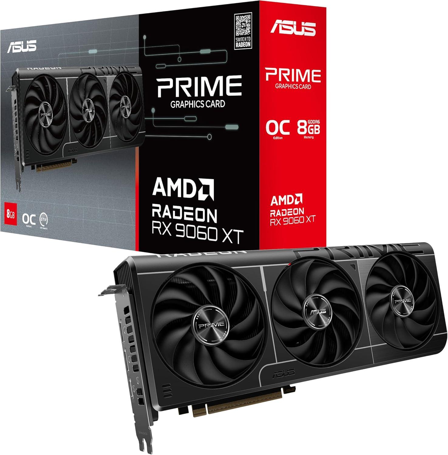 ASUS Prime Radeon™ RX 9060 XT 8GB GDDR6 OC