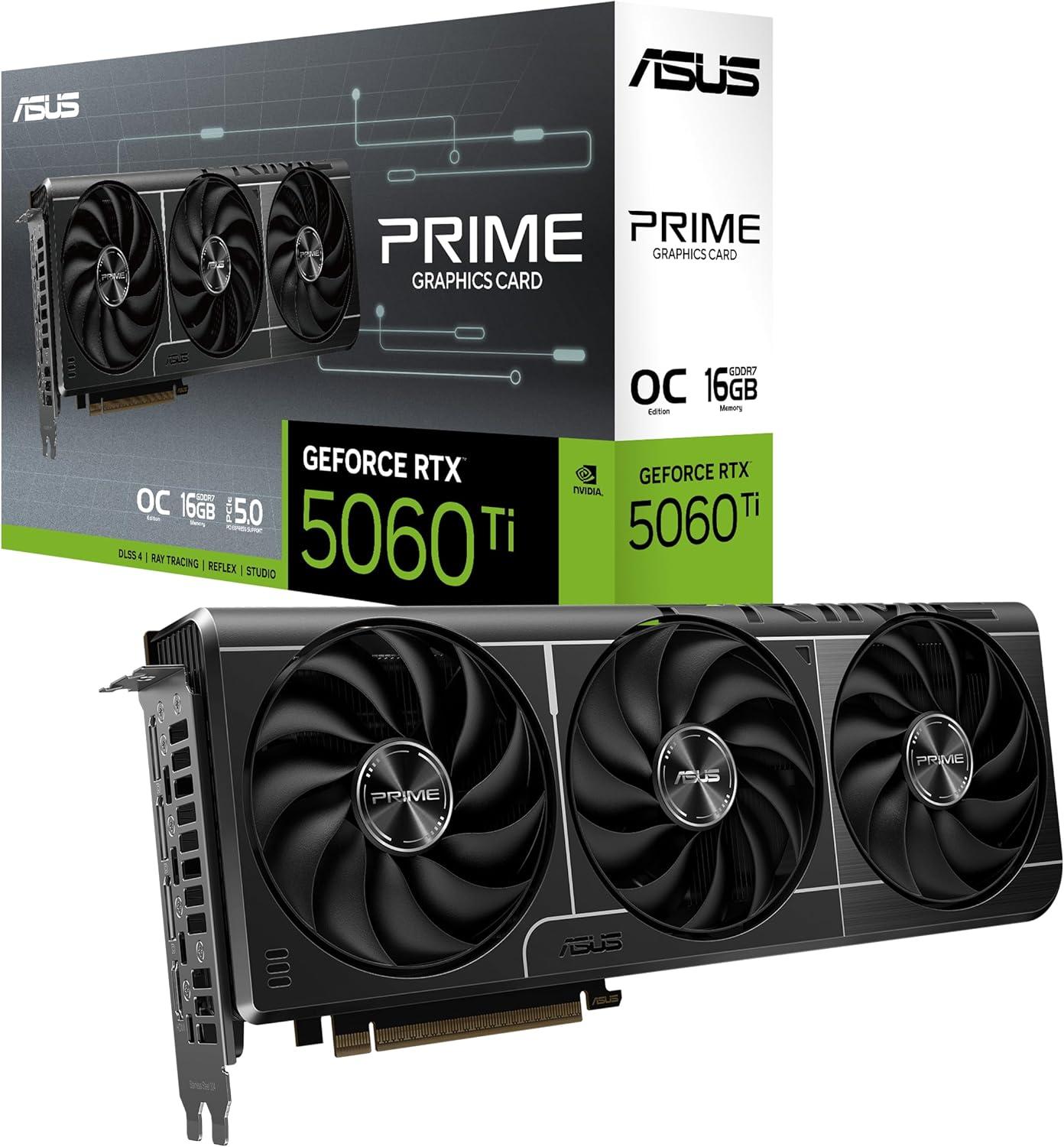 ASUS The SFF-Ready Prime GeForce RTX™ 5060 Ti 16GB GDDR7 OC Edition Image