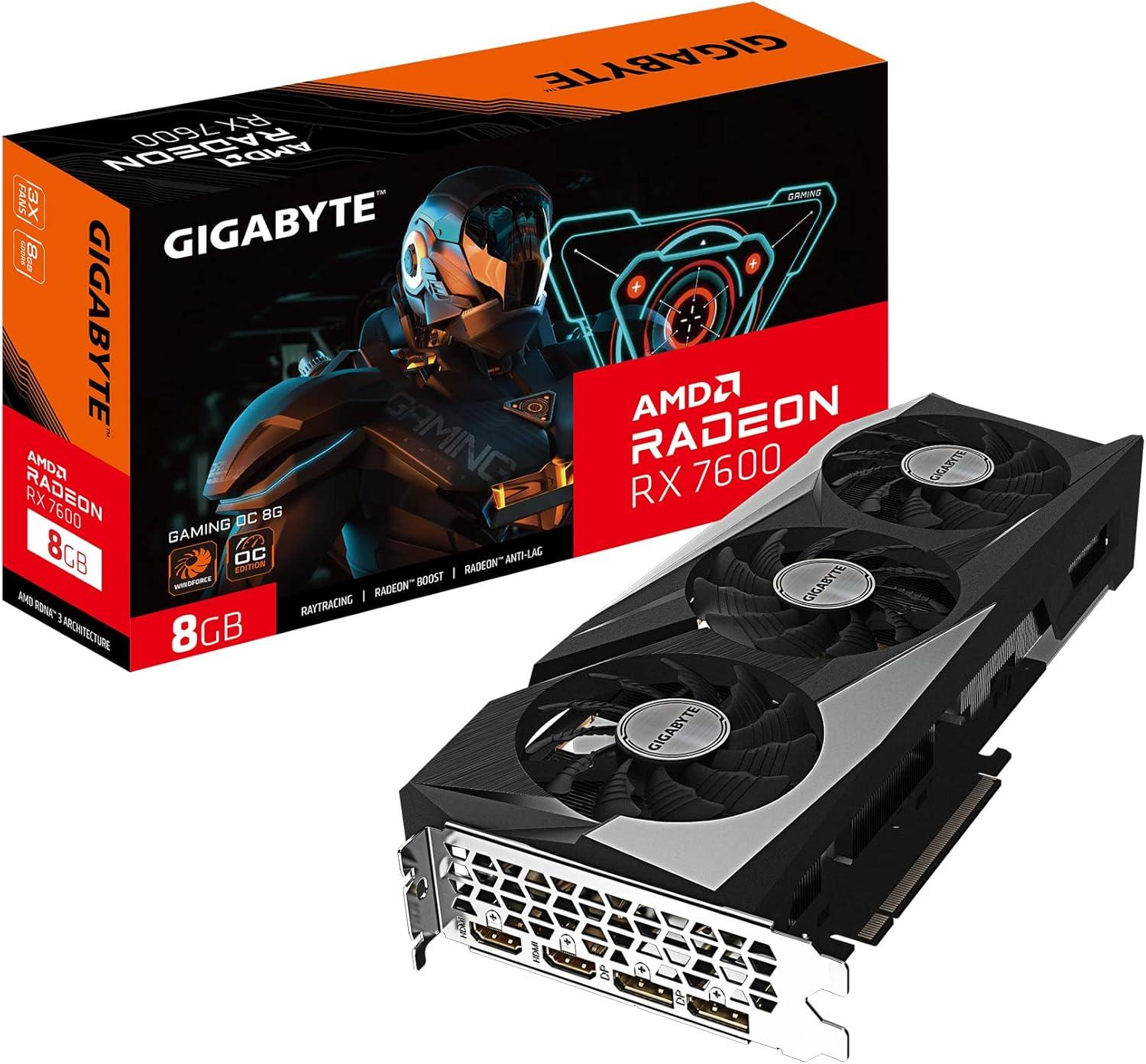GIGABYTE GV-R76GAMING OC-8GD Radeon RX 7600 Gaming OC 8G