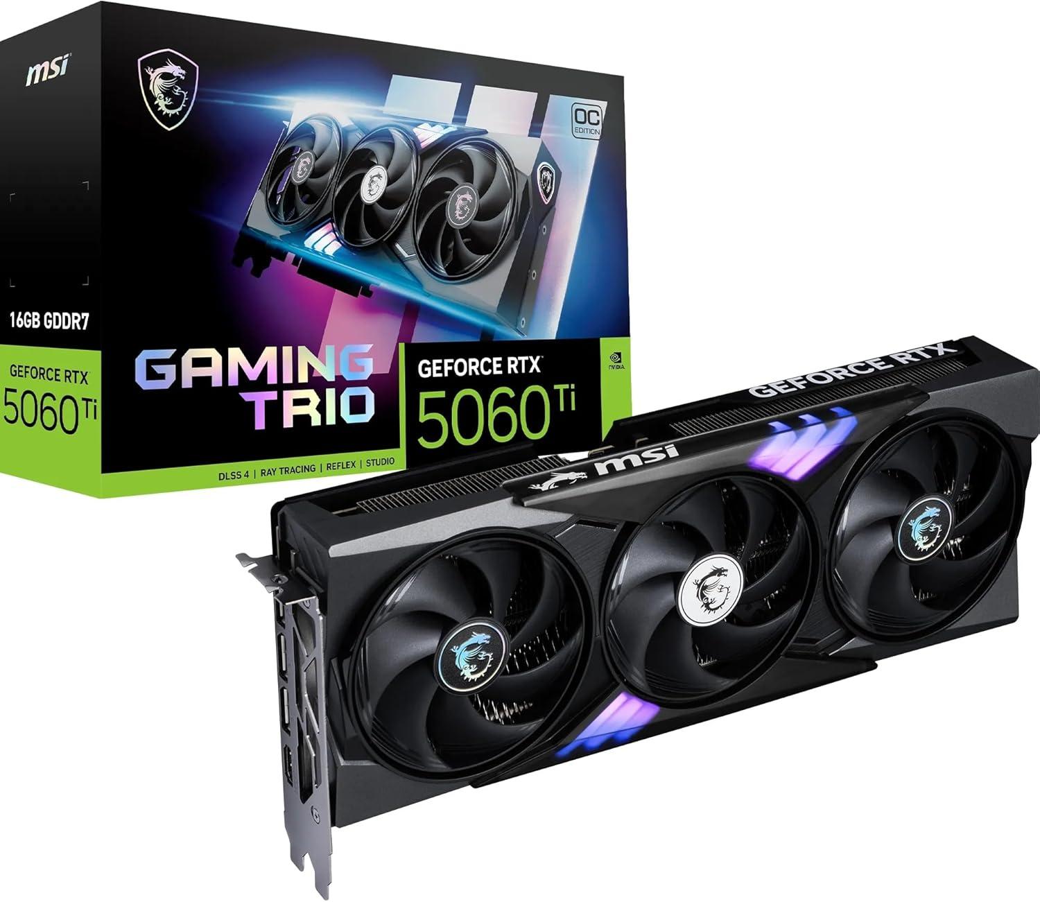 MSI Gaming RTX 5060 Ti 16G Gaming Trio OC Image