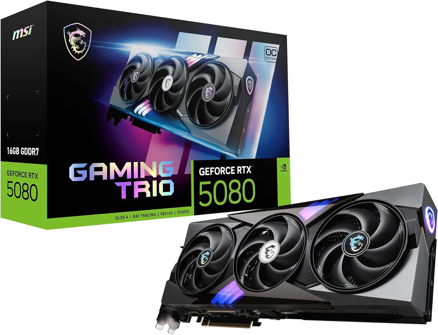 MSI Gaming RTX 5080 16G Gaming Trio OC Image