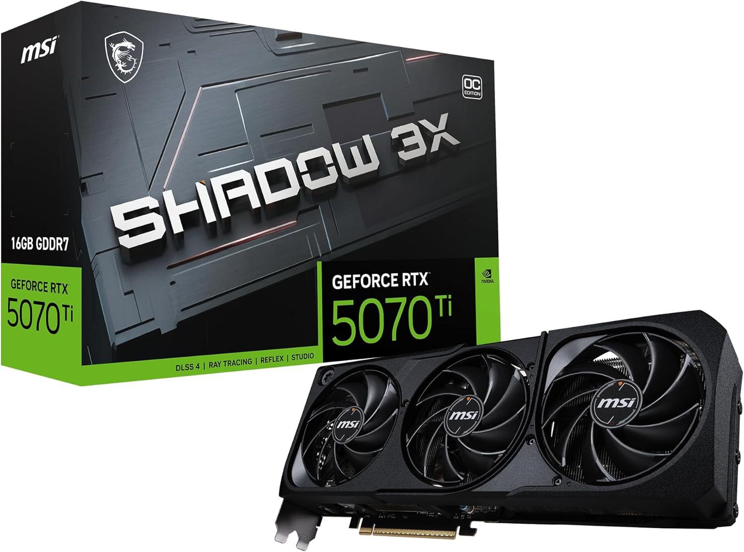 MSI GeForce RTX 5070 Ti 16G Shadow 3X OC Image