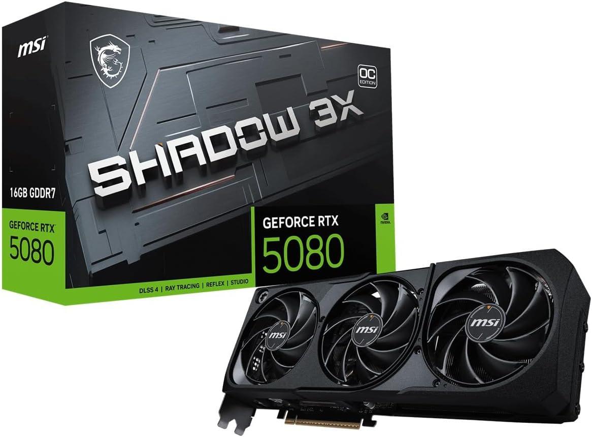 MSI VGA GEFORCE RTX 5080 16G Shadow 3X OC Image
