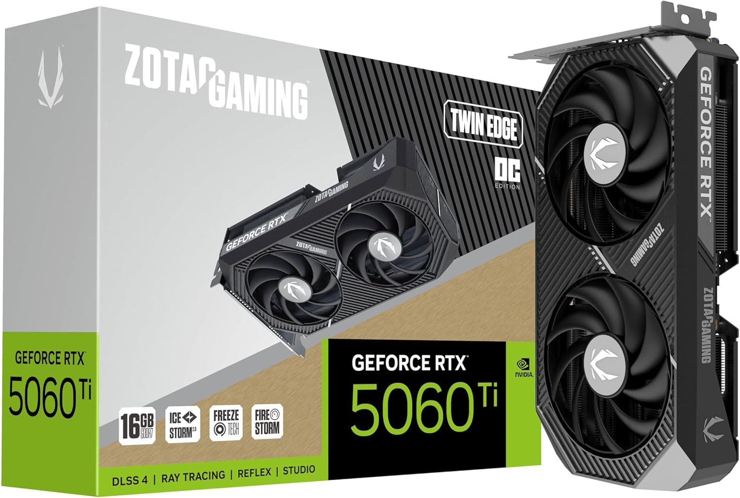 ZOTAC Gaming GeForce RTX 5060 Ti 16GB Twin Edge OC