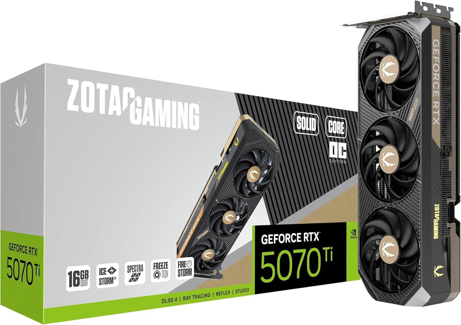 ZOTAC Gaming GeForce RTX 5070 Ti Solid CORE OC Image