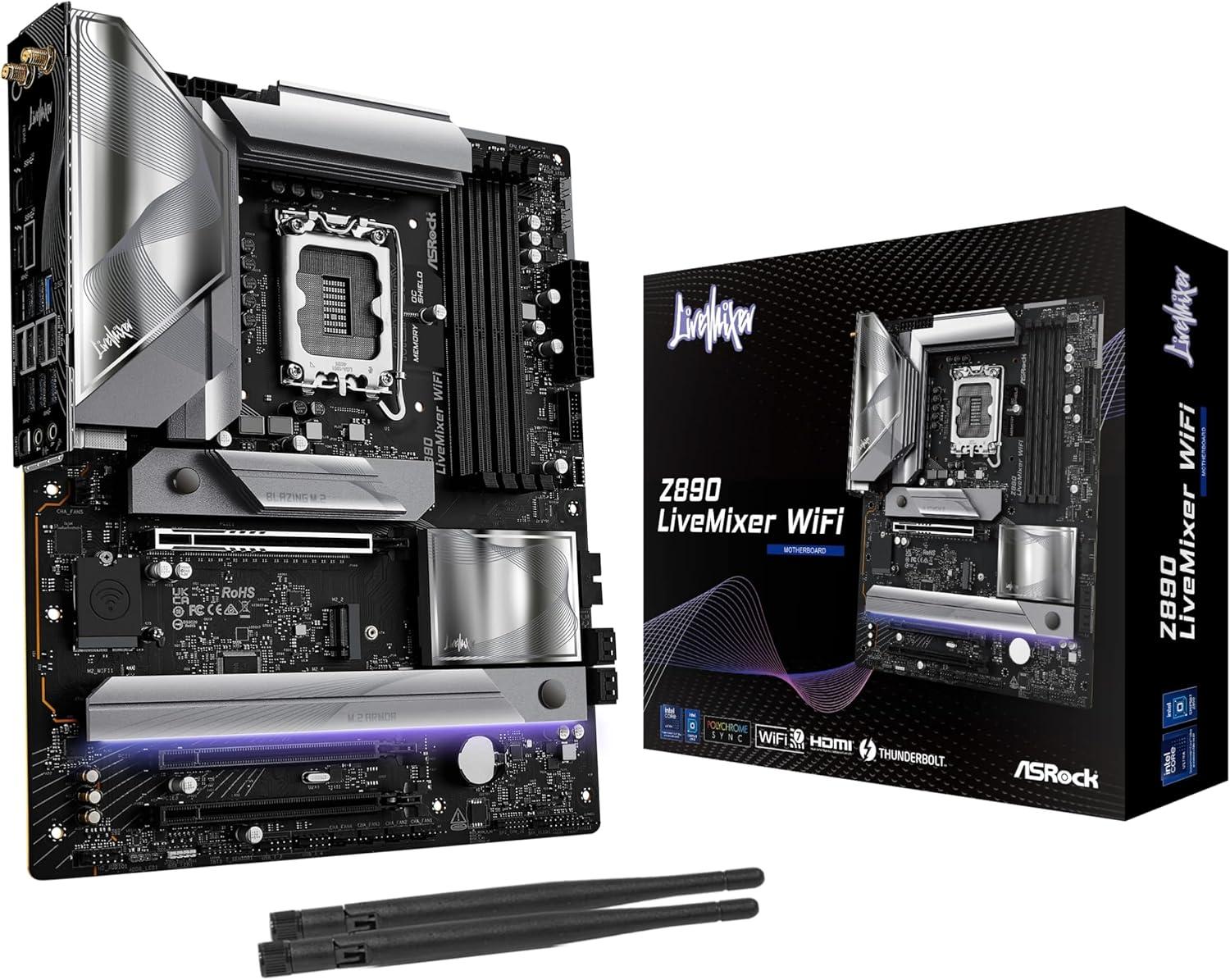 ASRock Intel Core Ultra Z890 LiveMixer WiFi 7