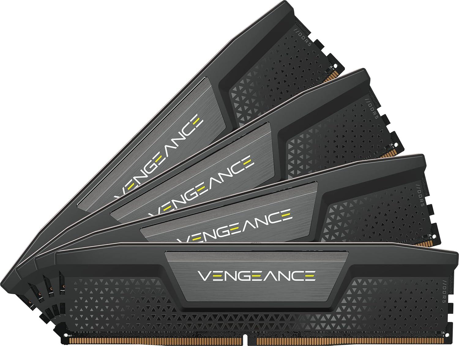CORSAIR VENGEANCE DDR5 RAM 64GB (4x16GB) 6400MHz CL32 Intel XMP iCUE