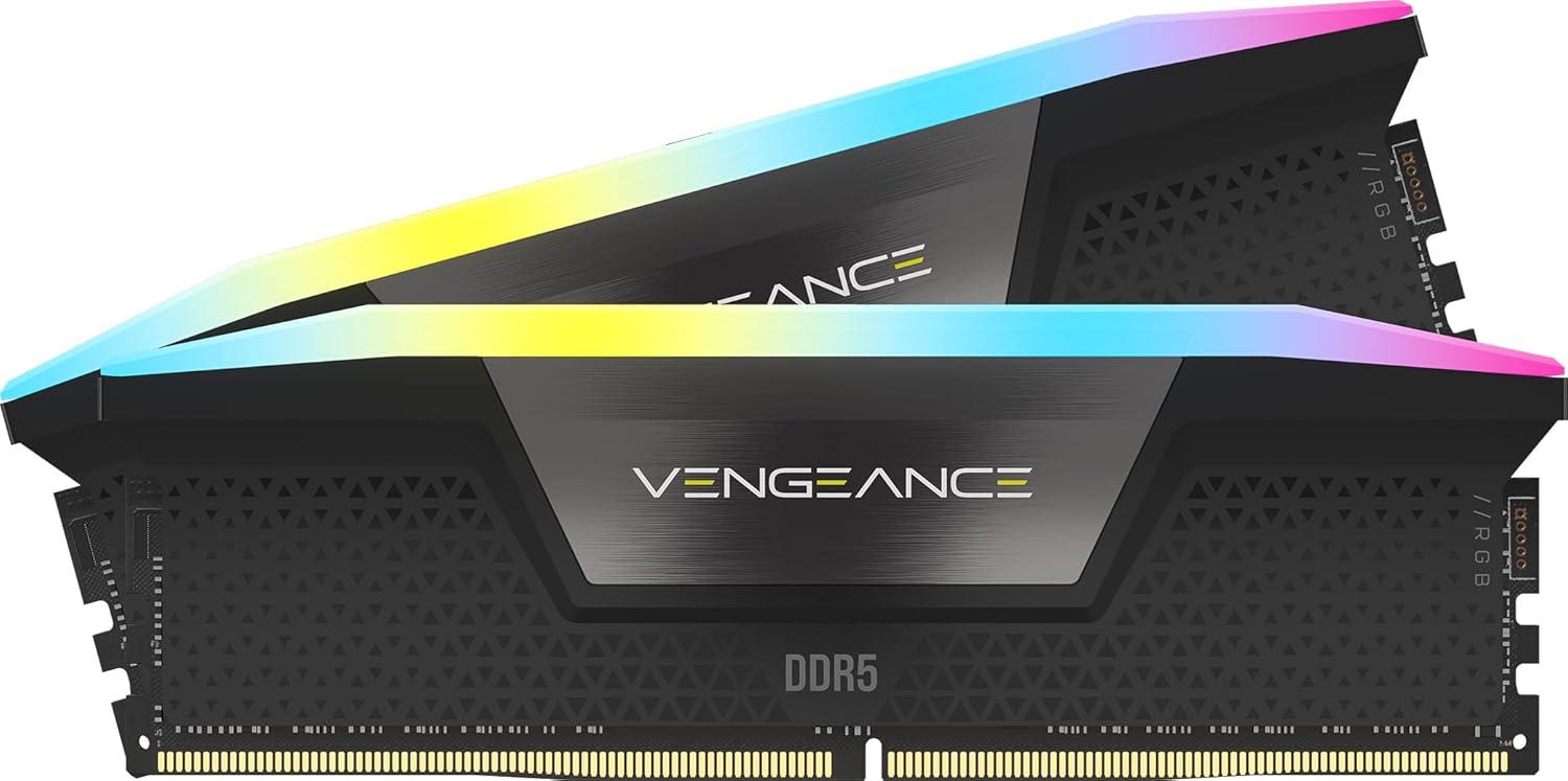 CORSAIR Vengeance RGB DDR5 96GB (2x48GB) DDR5 7000MHz CL40 Intel XMP iCUE
