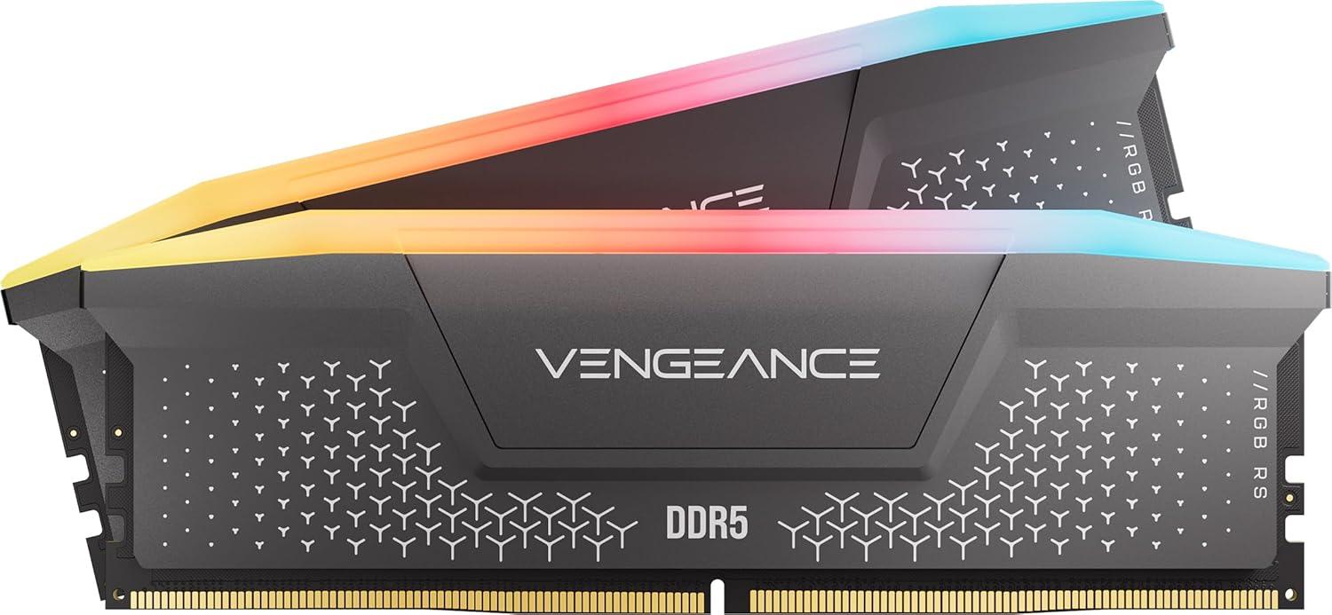 CORSAIR Vengeance RGB RS DDR5 RAM 16GB (2x8GB) 6000MHz CL36