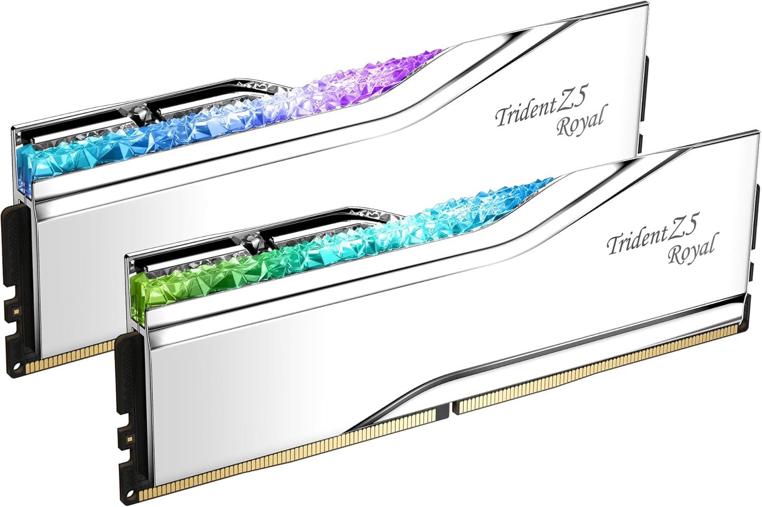 G.SKILL Trident Z5 Royal Series (Intel XMP 3.0) DDR5 RAM 32GB (2x16GB) 6400MT/s CL30