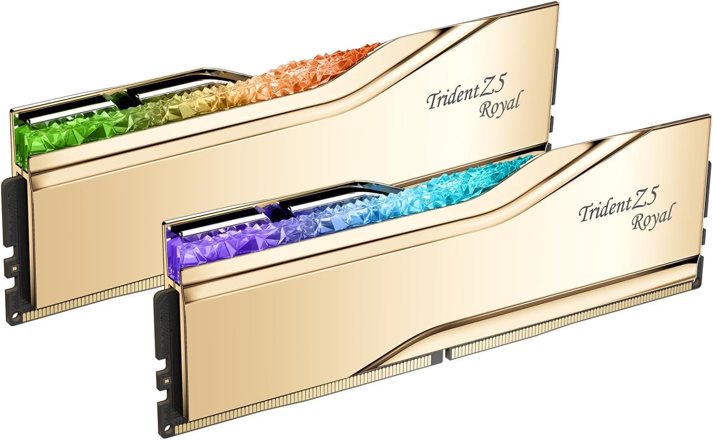 G.SKILL Trident Z5 Royal Series (Intel XMP 3.0) DDR5 RAM 48GB (2x24GB) 7200MT/s CL36