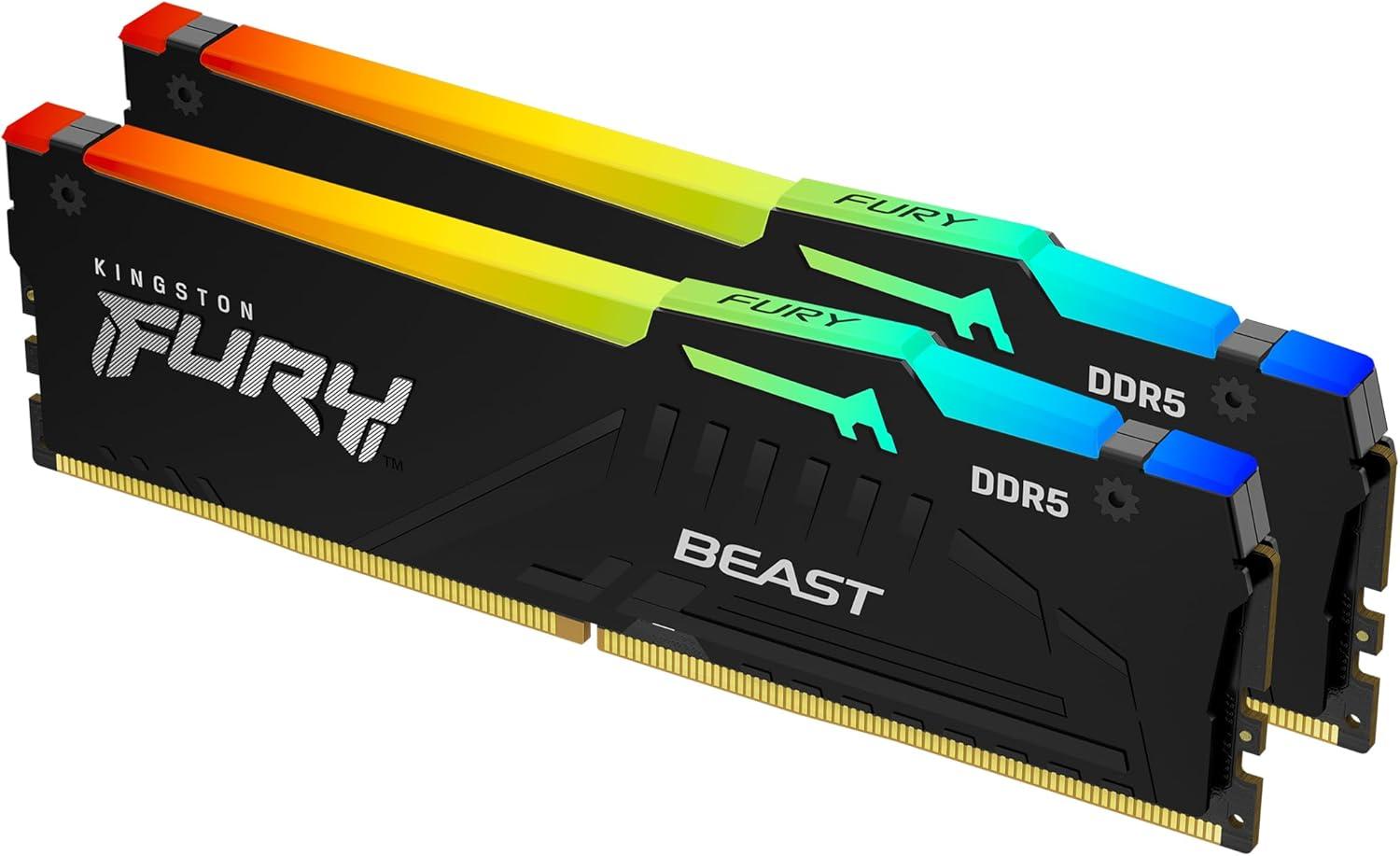 Kingston Fury Beast RGB 64GB (2x32GB) 6000MT/s DDR5 CL30