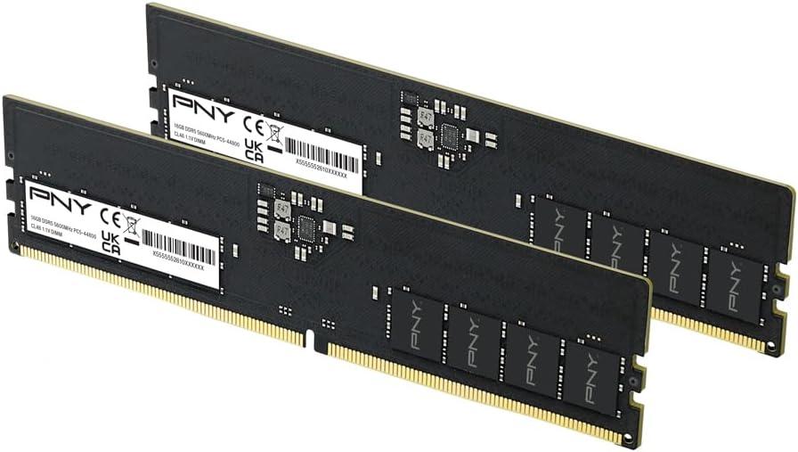 PNY Performance 32GB (2x16GB) DDR5 RAM 5600MHz (PC5-44800) – CL46
