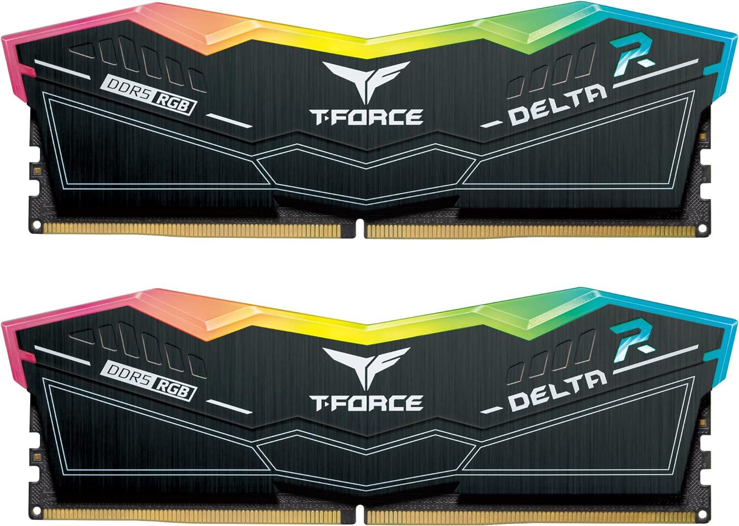 TEAMGROUP T-Force Delta RGB DDR5 Ram 32GB (2x16GB) 7600MHz PC5-60800 CL36