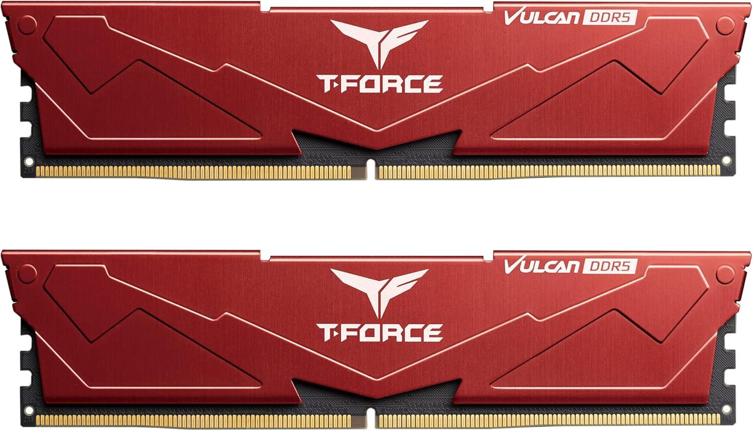 TEAMGROUP T-Force Vulcan DDR5 32GB (2x16GB) 6000MHz (PC5-48000) CL38 Intel XMP 3.0 & AMD Expo