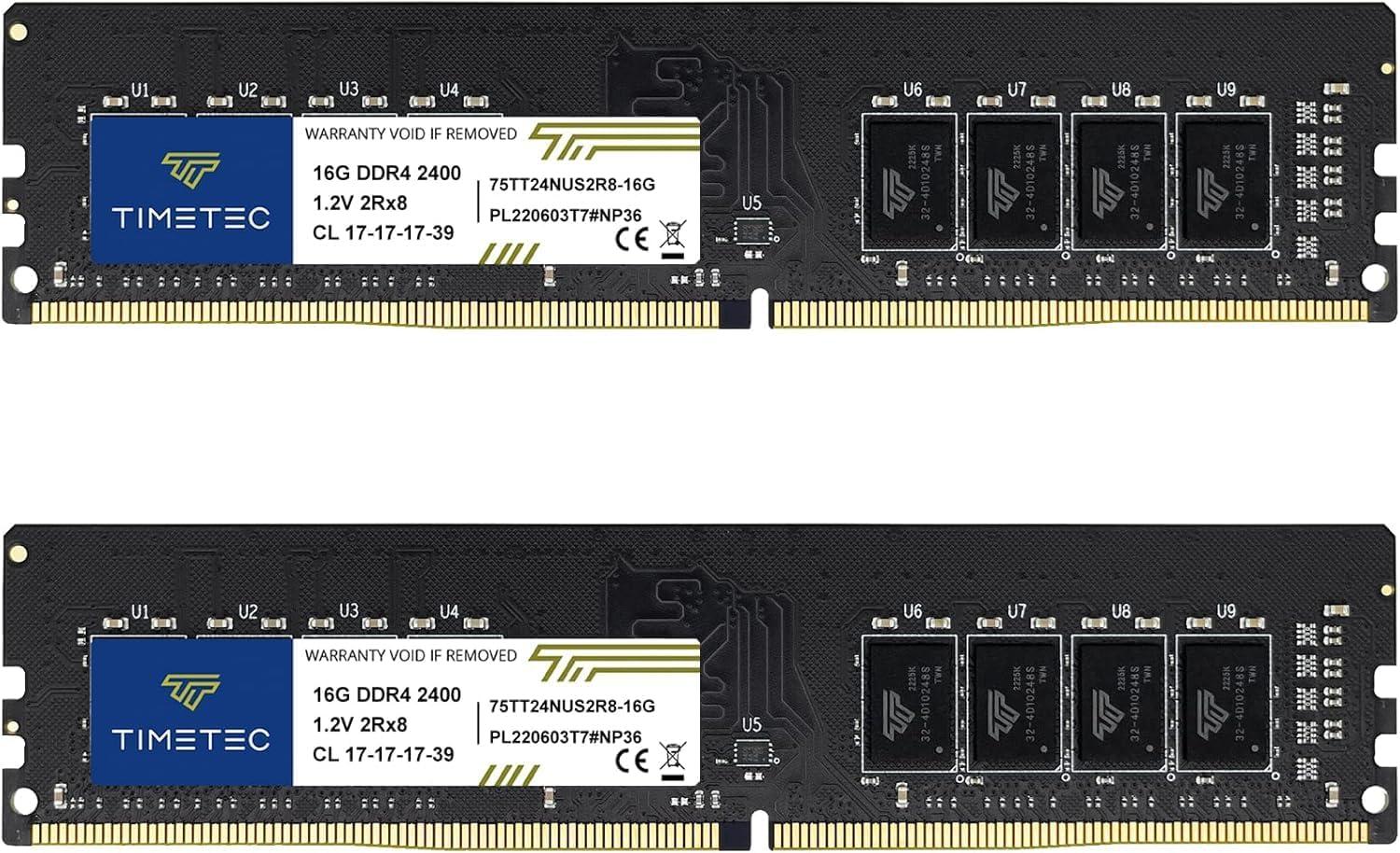 Timetec Premium 32GB KIT(2x16GB) DDR4 2400MHz PC4-19200