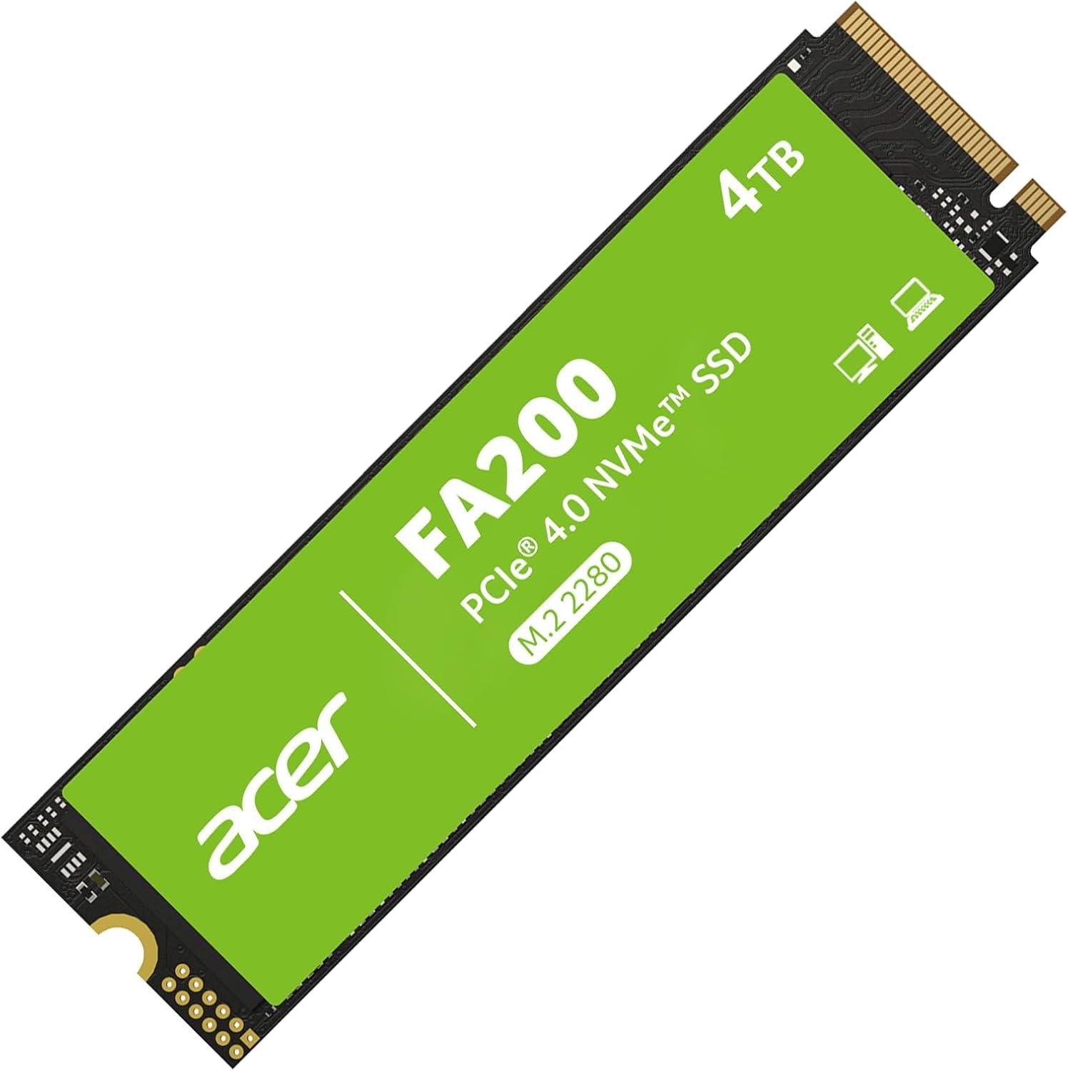 Acer FA200 NVMe Gen4 SSD 4TB