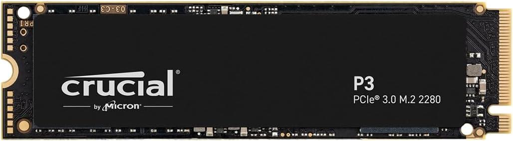 Crucial P3 500GB PCIe Gen3 3D NAND