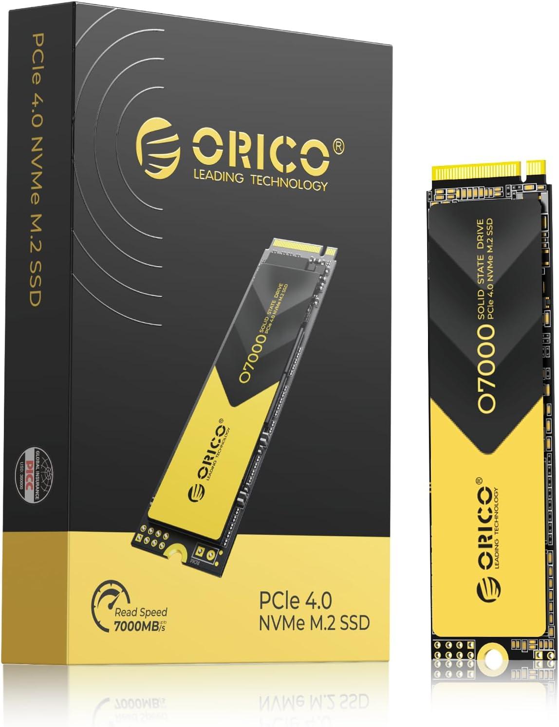 ORICO 512GB NVMe SSD PCIe 4.0- Up to 7000MB/s, O7000