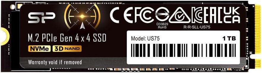Silicon Power 1TB US75 Nvme PCIe Gen4